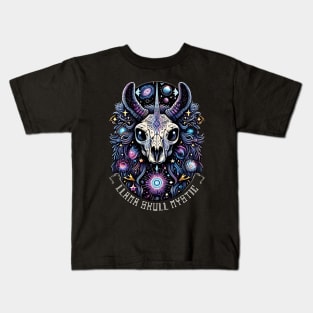 Cosmic Llama skull Kids T-Shirt